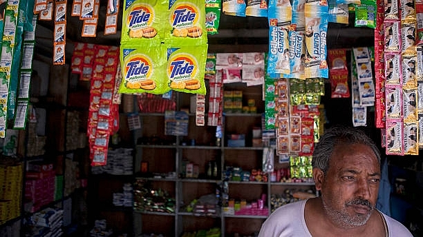 A store off a highway near Ganeshpur, in the state of Uttar Pradesh. (Prashanth Vishwanathan/Bloomberg via Getty Images)