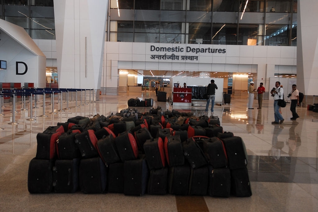 Inside view of the newly-built Terminal 3 of the Indira Gandhi International Airport in New Delhi. (Pradeep Gaur/Mint via Getty Images)