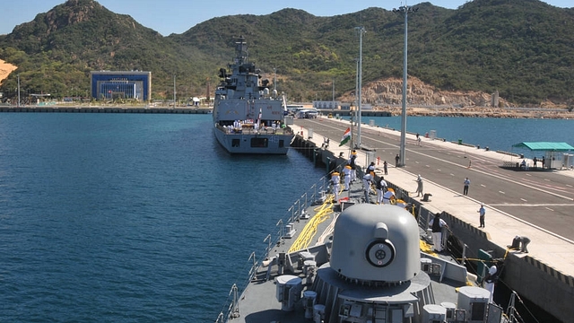 INS Kirch coming alongside with Satpura secured alongside in Cam Ranh Bay harbour.(Indian Navy)