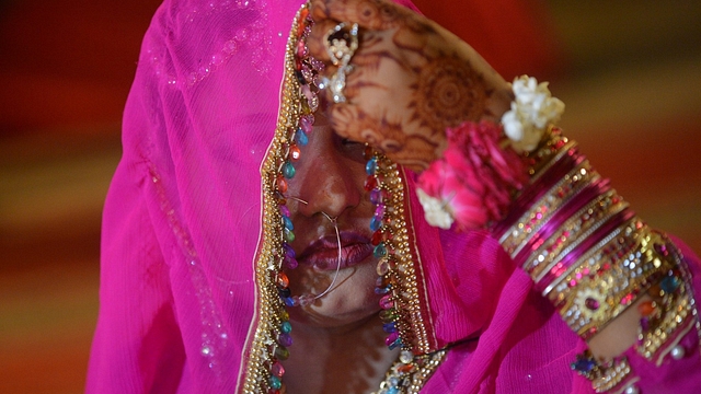 A child bride in Pakistan. (RIZWAN TABASSUM/AFP/Getty Images)