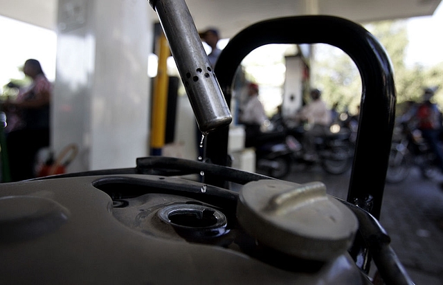 Bikers fill petrol on a fuel station in Kandivali near Mumbai.&nbsp; (Prasad Gori/Hindustan Times via GettyImages)