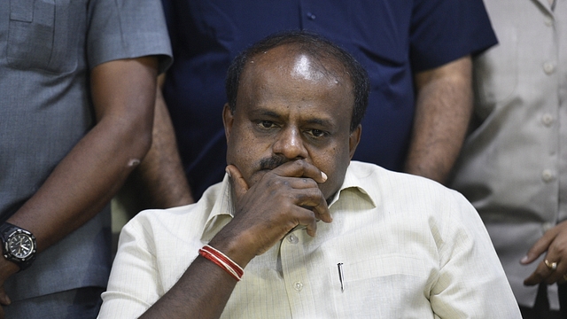 Karnataka Chief Minister H D Kumaraswamy. (Sanchit Khanna/Hindustan Times via GettyImages)