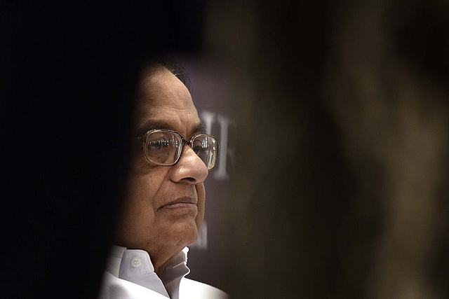 Congress leader P Chidambaram during an event in New Delhi. (Raj K Raj/ Hindustan Times via GettyImages)