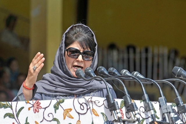 Jammu and Kashmir CM Mehbooba Mufti. (Waseem Andrabi/Hindustan Times via Getty Images)&nbsp;