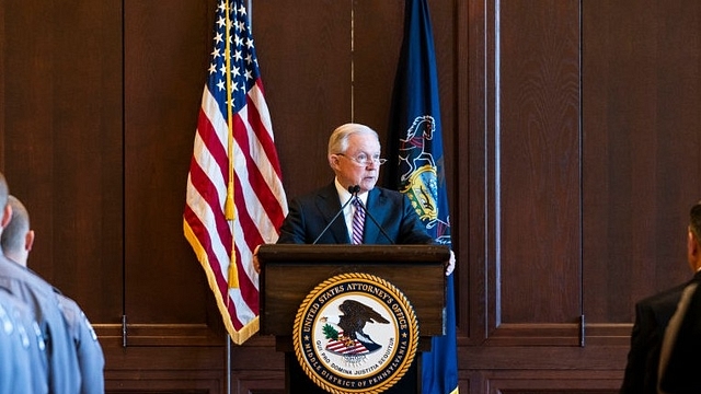 US Attorney General Jeff Sessions. (Jessica Kourkounis/Getty Images)