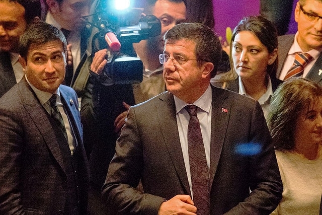 Turkish economy minister Nihat Zeybekci. (Lukas Schulze/Getty Images)