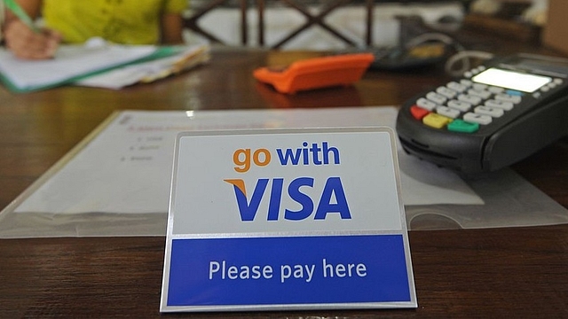  
Visa 
electronic payment. Photo credit: Than 
WIN/AFP/GettyImages

