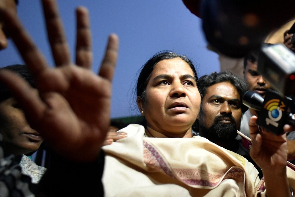 Rohith Vemula’s Mother Accuses Muslim League  Of Using Her For Political Gains After Making False Promises