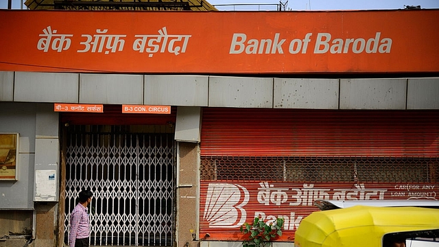 A Bank of Baroda branch in New Delhi (Pradeep Gaur/Mint via Getty Images)