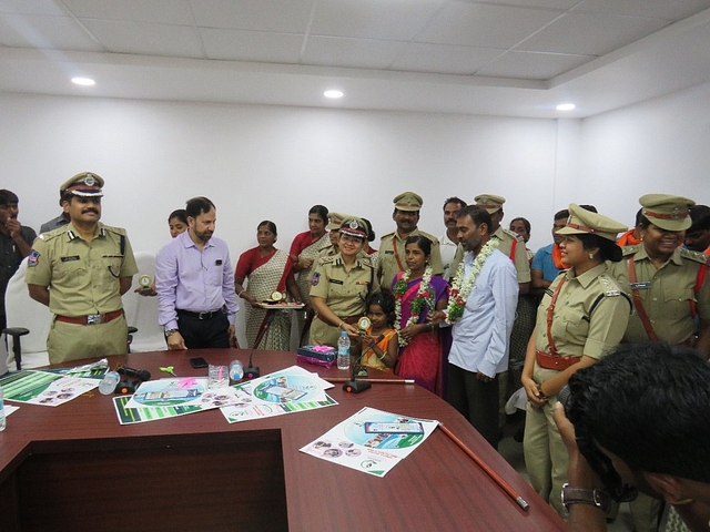 Inauguration of new Bharosa centre and She Teams at Vikarabad district. (Swati Lakra/Twitter)