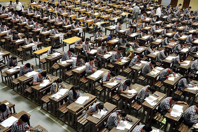 Students at a classroom in Indore. (Arun Mondhe/Hindustan Times via GettyImages)&nbsp;