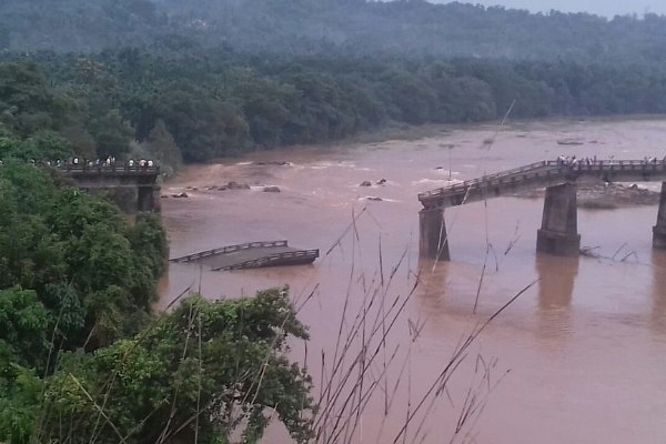 A look at the collapsed bridge from afar