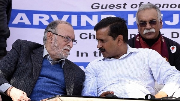 Delhi Lieutenant Governor Anil Baijal and Delhi Chief Minister Arvind Kejriwal (onu Mehta/Hindustan Times via Getty Images)