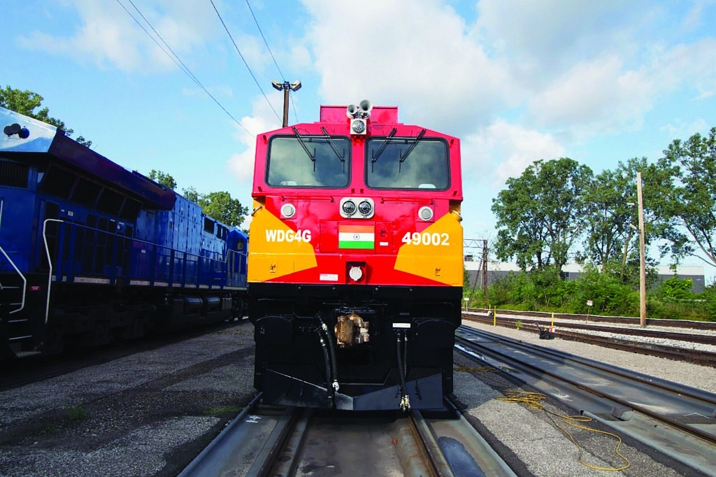 The WDG-4G class diesel locomotive, developed by General Electric in Bihar (GE Alstom)