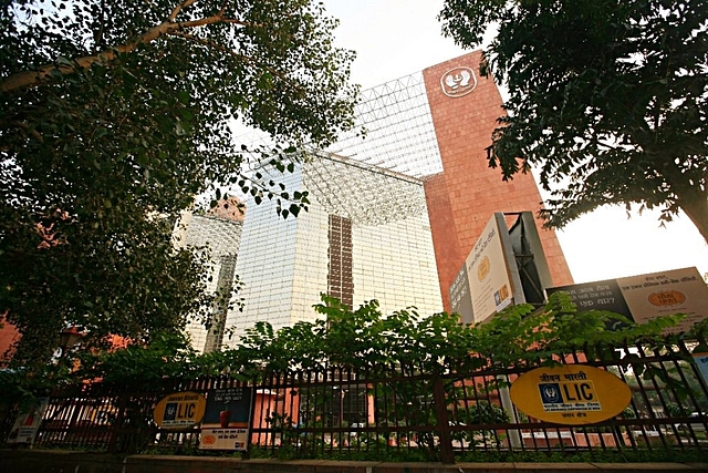 The LIC office in Connaught Place, New Delhi. (Shekhar Yadav/India Today Group/Getty Images)