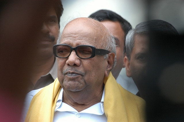 M Karunanidhi. (Gireesh Gv/The India Today Group/GettyImages)