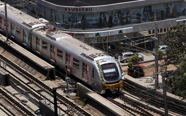 Reliance Infrastructure-built Mumbai Metro One was the first in India to do away with trackside signals (Mahendra Parikh/Hindustan Times via Getty Images)