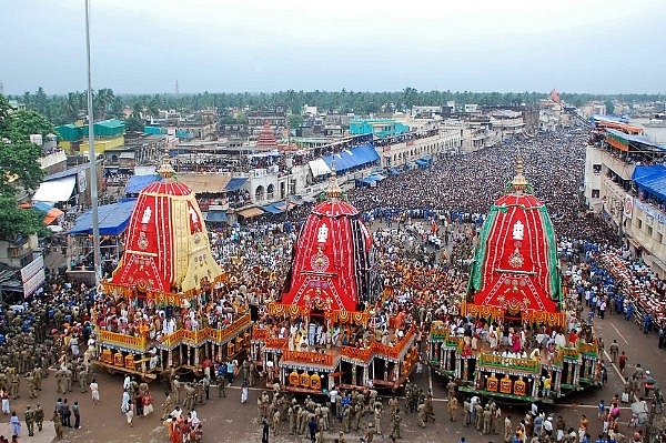 Jagannath Rath Yatra in Puri. (STR/AFP/GettyImages)