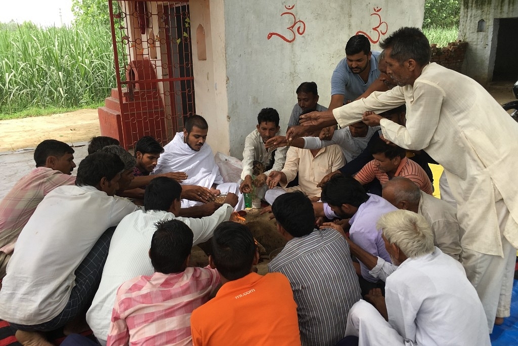 A havan at the same temple was performed by all caste groups on August 4