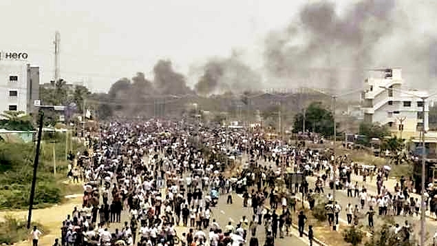 An anti-Sterlite protest.