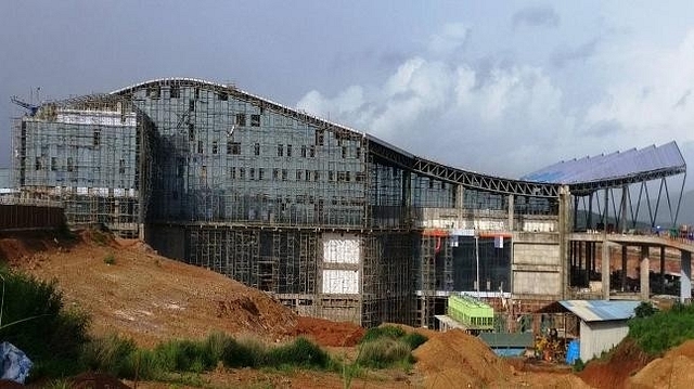 Kannur International Airport under construction (@CMOKerala/Twitter)