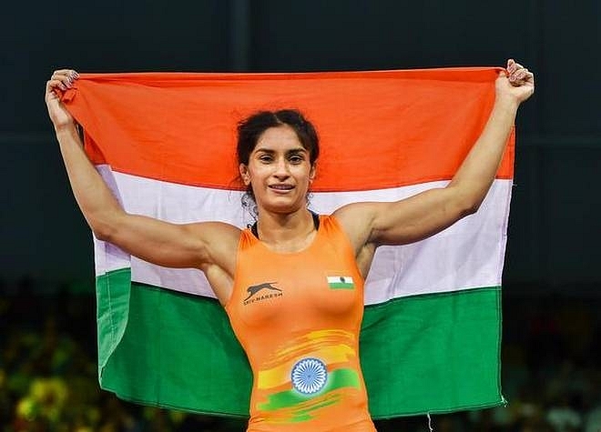 Indian Wrestler Vinesh Phogat (@India_AllSport/Twitter)