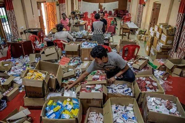 A flood relief camp in Chengannur (Atul Loke/Getty Images)