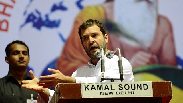 Congress vice-president Rahul Gandhi speaking at an event in New Delhi. (GettyImages)