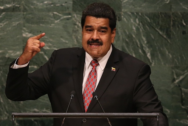 The Venezuela President has presided over a crumbling economy (Photo by John Moore/Getty Images)