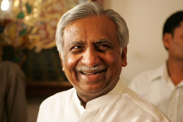 Jet Airways chairman Naresh Goyal during the press conference at his residence. (Manoj Patil/Hindustan Times via Getty Images)&nbsp;