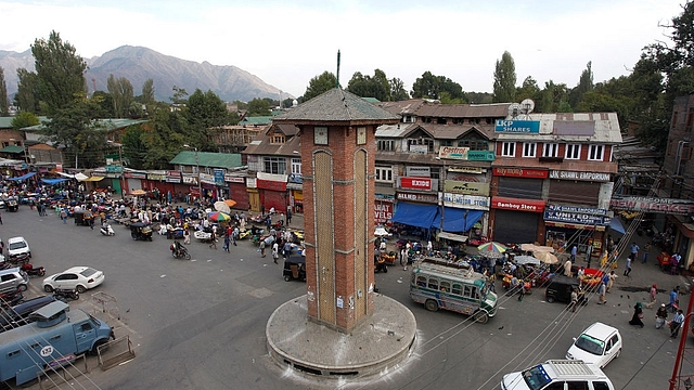 Lal Chowk in Srinagar (Representative Image) (Abid Bhat/Hindustan Times via Getty Images)