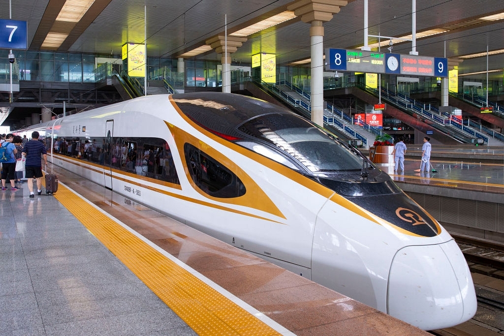 A Maglev train in China.(Su Yang/VCG/Getty Images)