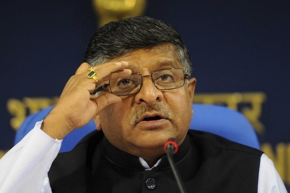 Union Law Minister Ravi Shankar Prasad (Vipin Kumar/Hindustan Times via GettyImages)&nbsp;