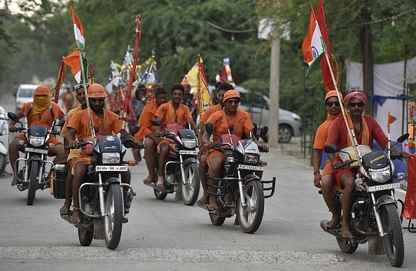 Kanwariyas on bikes (Swarajya)