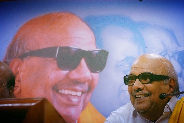 M Karunanidhi has died aged 94 years. (Hk Rajashekar/The India Today Group/Getty Images)