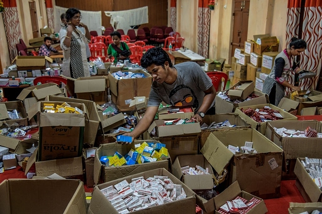 A medical shelter in Chegannur relief camp  in Kerala, India. (Atul Loke/GettyImages)&nbsp;