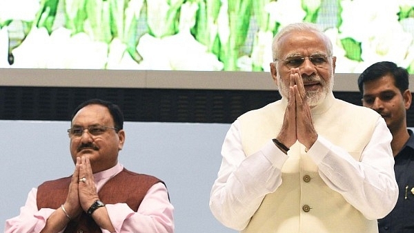 Prime Minister Narendra Modi and Health Minister J P Nadda  (Mohd Zakir/Hindustan Times via Getty Images)&nbsp;