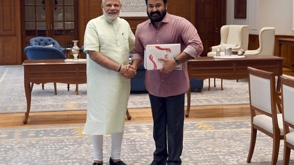 Mohanlal with PM Modi (@narendramodi/Twitter)