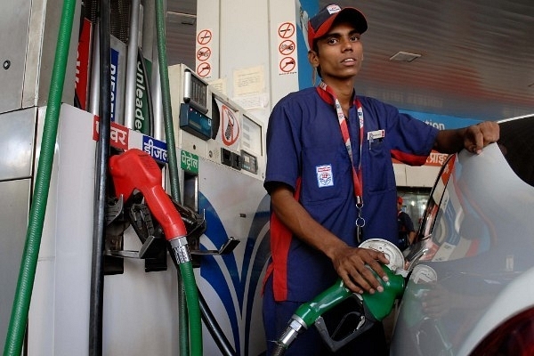 Petrol being filled in a car at Bandra, Mumbai (Kalpak Pathak/Hindustan Times via Getty Images)