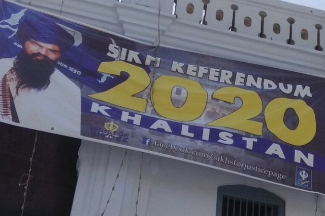 A Khalistan Referendum poster in Pakistan. (Aditya Raj Koul/Twitter)