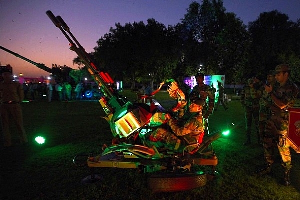  A view of the exhibition Parakram Parv on the occasion of the second anniversary of the surgical strike,&nbsp; in New Delhi. (Sonu Mehta/Hindustan Times via Getty Images)