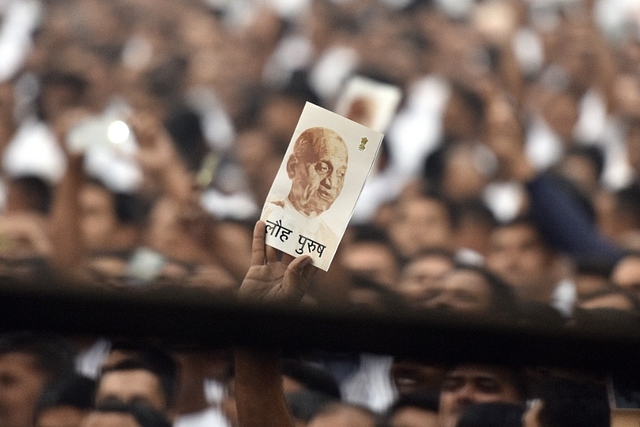 People participate in the ‘Run for Unity’, on the 142nd birth anniversary of Sardar Vallabhbhai Patel at Major Dhyan Chand National Stadium, on 31 October 2017 in New Delhi. (Sonu Mehta/Hindustan Times via GettyImages)&nbsp;