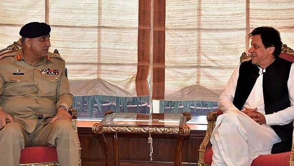 Pakistani Prime Minister Imran Khan with his Army Chief Qamar Javed Bajwa (Representative Image)