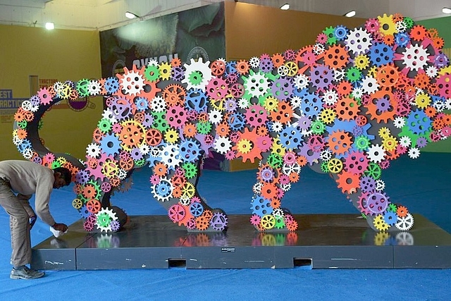 Make in India symbol (MONEY SHARMA/AFP/Getty Images)&nbsp;