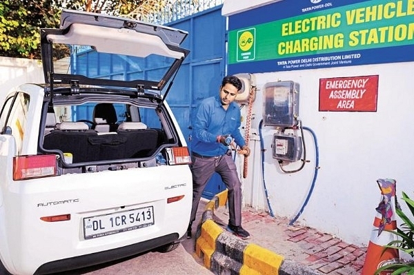 Electric Vehicle Charging Station  in Delhi (Pradeep Gaur/Mint via Getty Images)<a href="javascript:void(0)"></a>