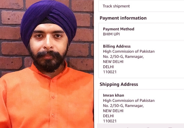 BJP leader Tajinder Pal Singh Bagga (left) and order details shared by him (right).&nbsp;