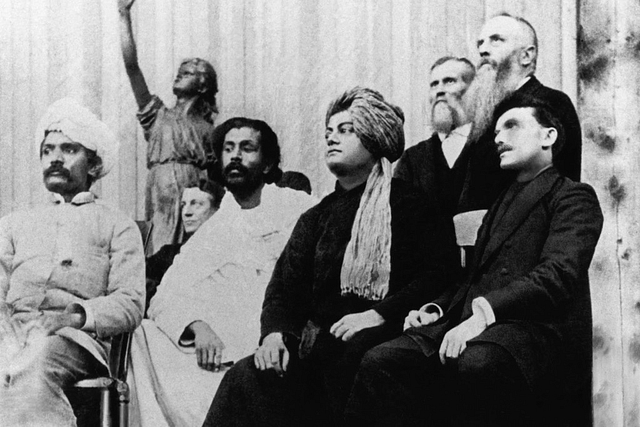 Swami Vivekananda at the World Parliament of Religions, 1893 (Wikimedia Commons)