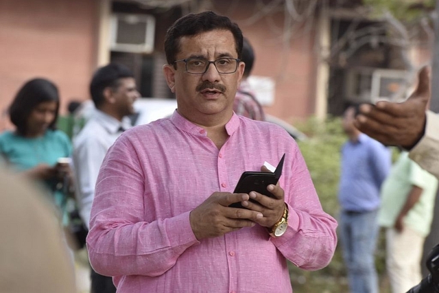 Ex-Chairperson of UP Shia Central Waqf board, Waseem Rizvi at the Supreme Court. (Photo by Sonu Mehta/Hindustan Times via Getty Images)