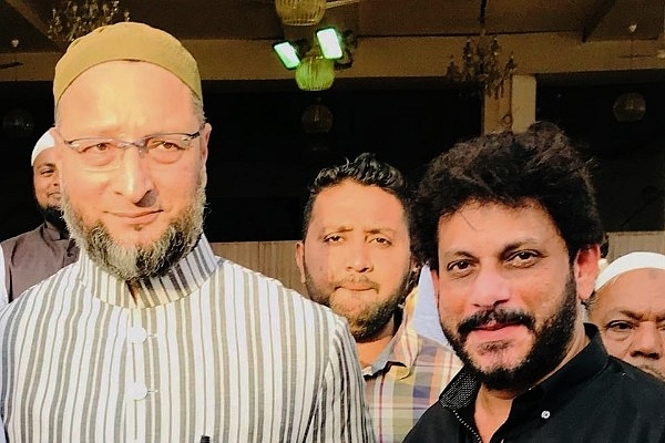 (Left) AIMIM Chief Asaduddin Owaisi and (Right) AIMIM MLA Waris Pathan (Facebook)