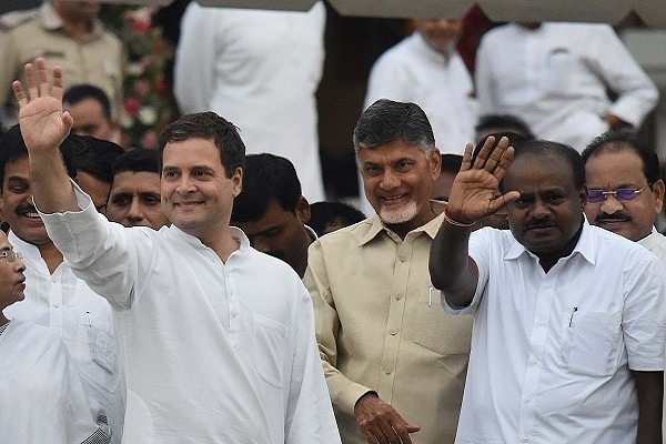 Kumaraswamy’s swearing-in ceremony (Arijit Sen/Hindustan Times via Getty Images)